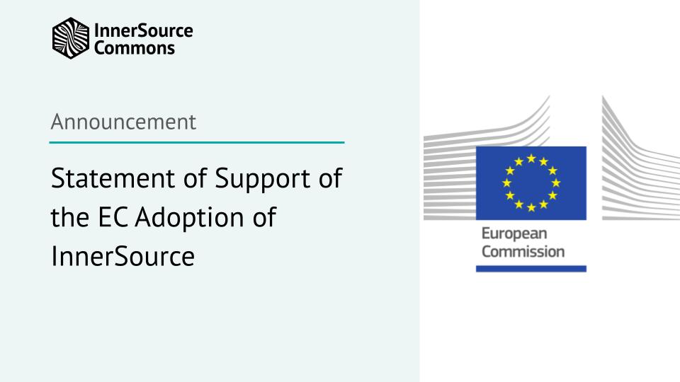 Statement of Support of the EC Adoption of InnerSource