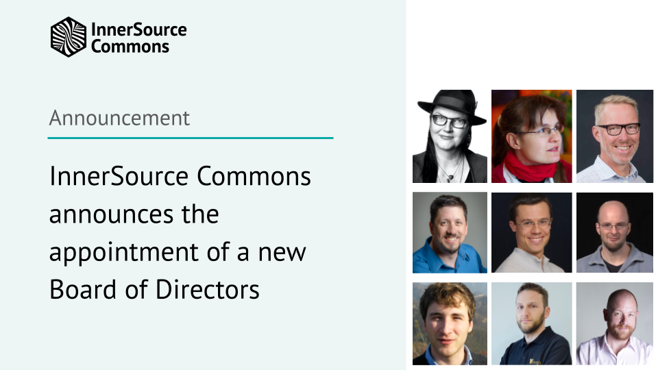 InnerSource Commons announces the appointment of a new Board of Directors