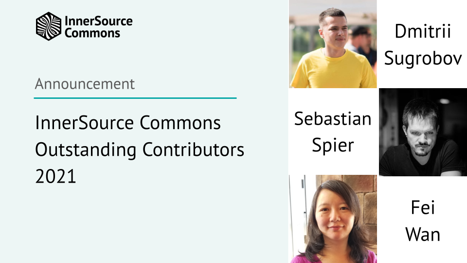 InnerSource Commons Outstanding Contributors 2021
