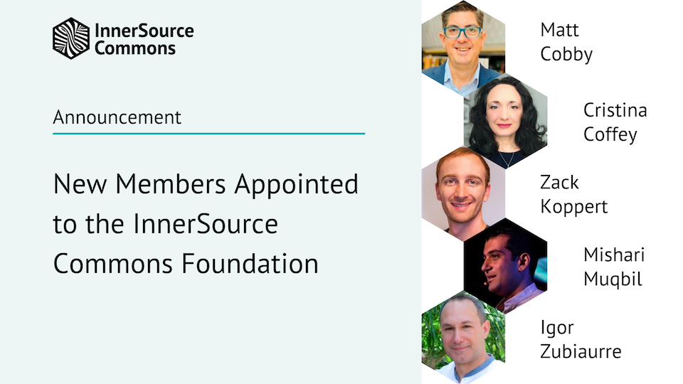 New Members Appointed to the InnerSource Commons Foundation